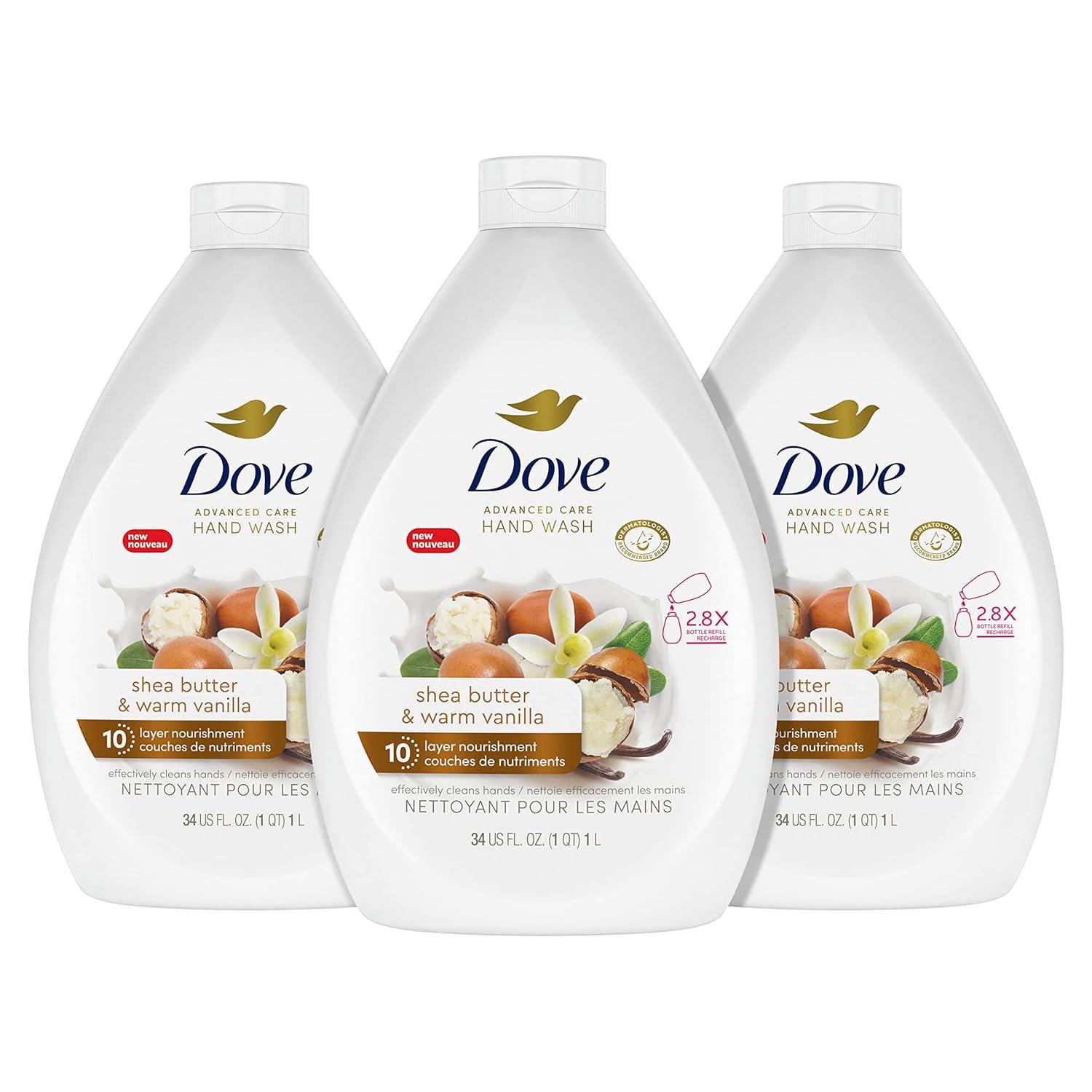 imageDove Antibacterial Hand Wash Care amp Protect Pack of 3 Protects Skin from Dryness Moisturizers More Than The Leading Ordinary Hand Soap 34 oz1 Count Pack of 3