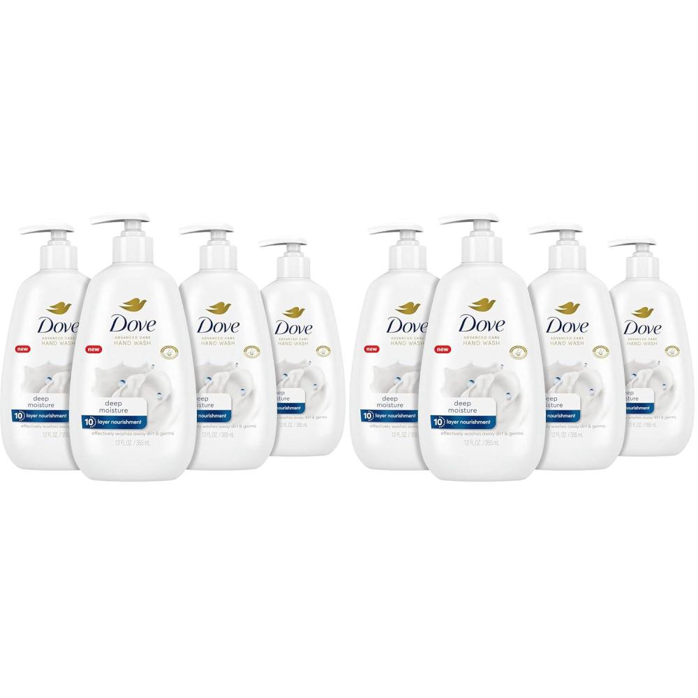 imageDove Foaming Hand Wash 4 Count Aloe amp Eucalyptus Protects Skin from Dryness More Moisturizers than the Leading Ordinary Hand Soap 101 oz12 Fl Oz Pack of 8