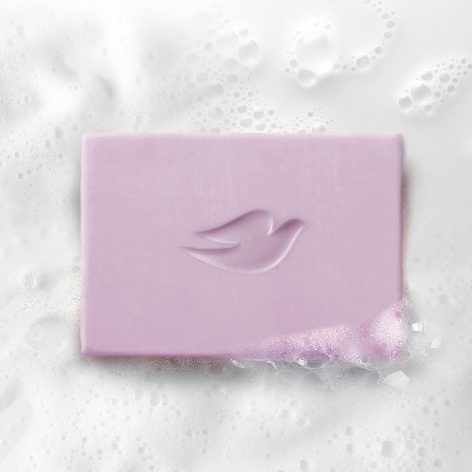 imageDove Plant Milk Cleansing Bar Soap Macadamia Milk amp Willow Lavender Serenity Seeker 4 Count for Moisturized Skin Gentle Cleanser No Sulfate Cleansers or Parabens 98 Biodegradable Formula 5 oz