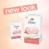 Dove Beauty Bar Soap Rebalancing White Peach & Rice Milk 6 Count for a Nourished and Moisturized Skin, with ¼ Moisturizing Cream Plant-Based Formula, 3.75 oz(White Peach & Rice Milk)