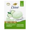 Dove Beauty Bar Soap Cool Moisture Cucumber & Green Tea Scent, 6 Bars for Refreshed Skin, Leaves Skin Refreshed 3.75 oz(3.75 Ounce (Pack of 2))