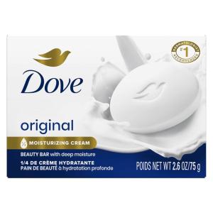 Dove Beauty Bar Soap Original, Pack of 36 for Soft, Smooth Skin, with 1/4 Moisturizing Cream 2.6 oz(2.6 Ounce (Pack of 1))