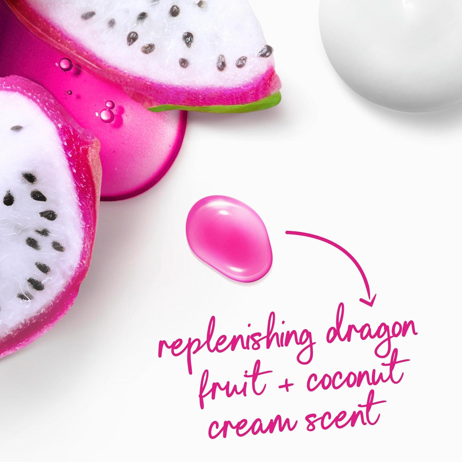 imageDove Body Wash 4 Count for 24hr LotionSoft Skin Replenish Dragon Fruit and Coconut Cream Moisturizing Skin Cleanser with No Sulfates No Parabens