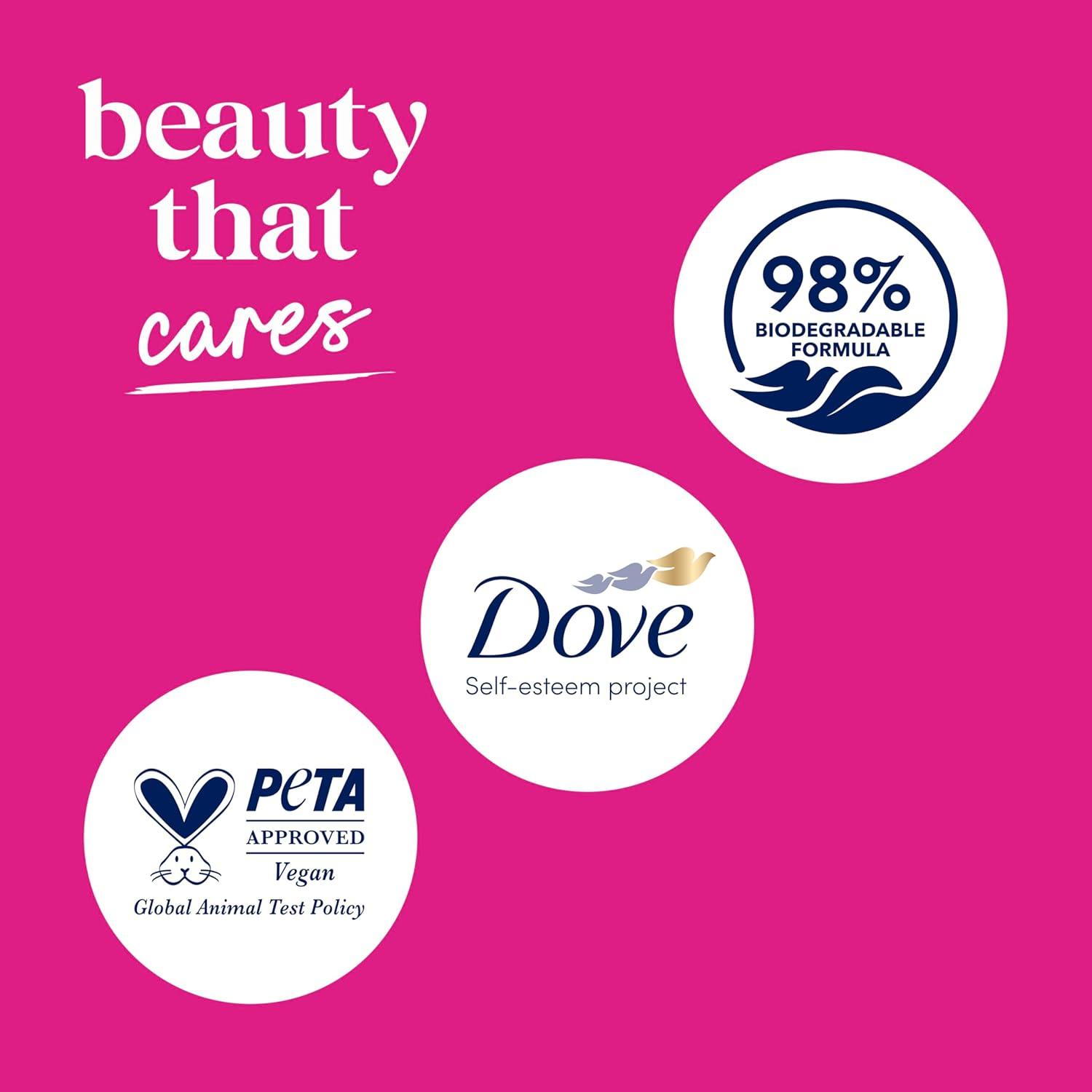 imageDove Body Wash 4 Count for 24hr LotionSoft Skin Replenish Dragon Fruit and Coconut Cream Moisturizing Skin Cleanser with No Sulfates No Parabens