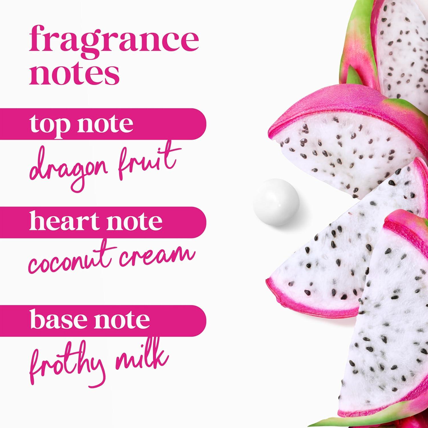 imageDove Body Wash 4 Count for 24hr LotionSoft Skin Replenish Dragon Fruit and Coconut Cream Moisturizing Skin Cleanser with No Sulfates No Parabens