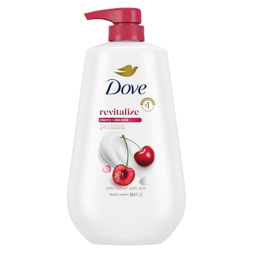 imageDove Body Wash Replenish Dragon Fruit and Coconut Cream For 24hr LotionSoft Skin Moisturizing Skin Cleanser with No Sulfates No Parabens 306 ozCherry