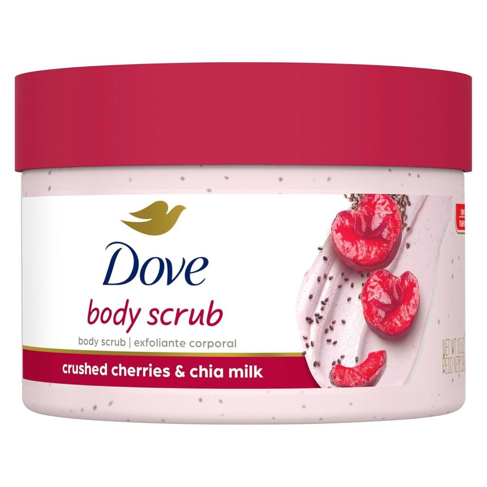 imageDove Exfoliating Body Polish Crushed Cherries amp Chia Milk Skin Care for Revitalized Skin Formulated with 14 Moisturizing Cream 105 oz