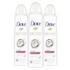 Dove Advanced Care Dry Spray Antiperspirant Deodorant Caring Coconut 3 Count For Women With 48 Hour Protection Soft And Comfortable Underarms 3.8 oz