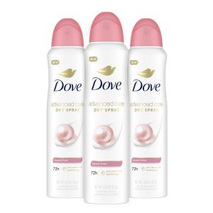 Dove Advanced Care Antiperspirant Deodorant Spray Powder Soft 3 Count to help skin barrier repair after shaving 72 hour antiperspirant deodorant for soft underarms with boosted ceramide levels 3.8 oz(11.4 Ounce (Pack of 1))