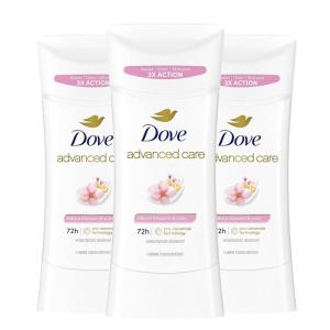 Dove Advanced Care Antiperspirant Deodorant for Women Sakura Blossom & Yuzu 3 pack 72 hour sweat and odor protection 2.6 oz