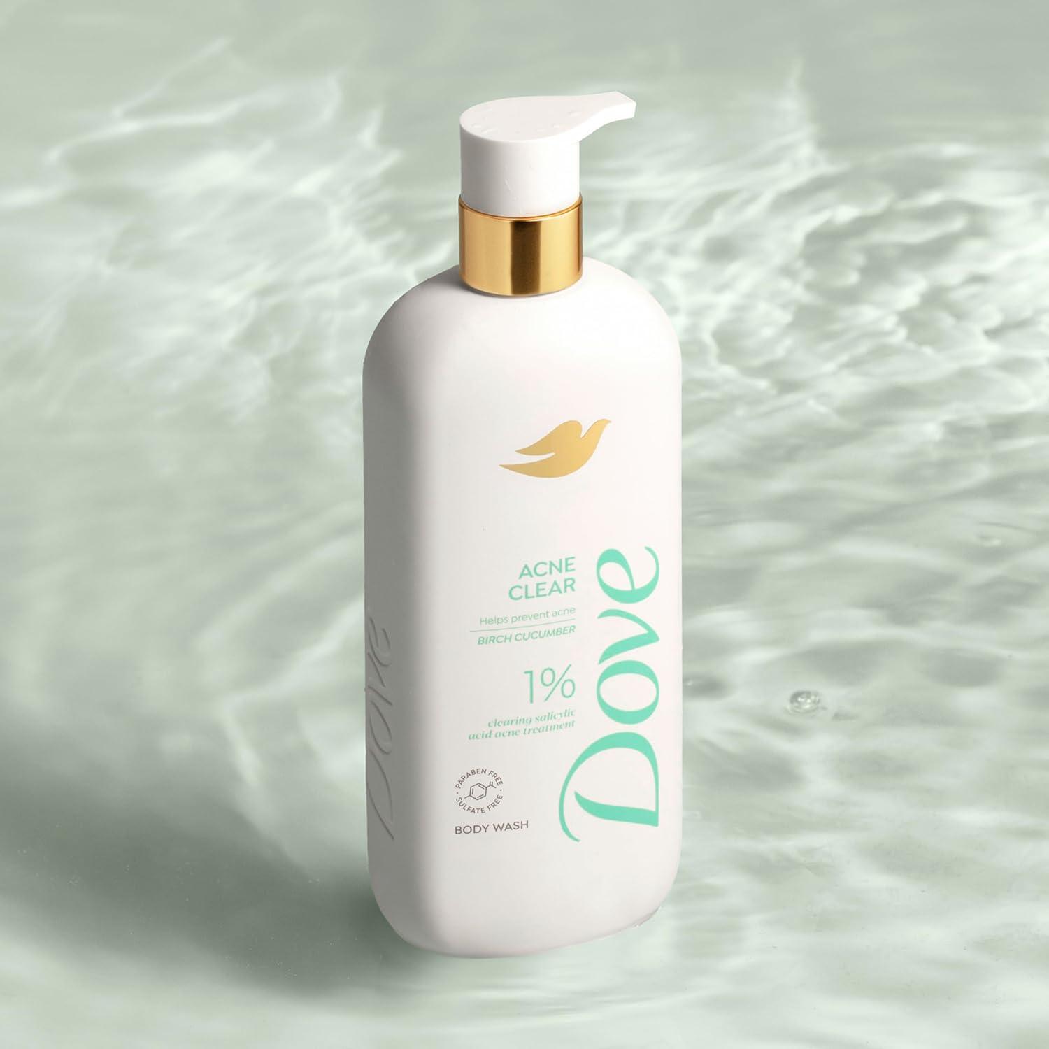 imageDove Serum Body Wash Acne Clear for troubled skin with Salicylic Acid 185 Fl Oz185 Fl Oz Pack of 4