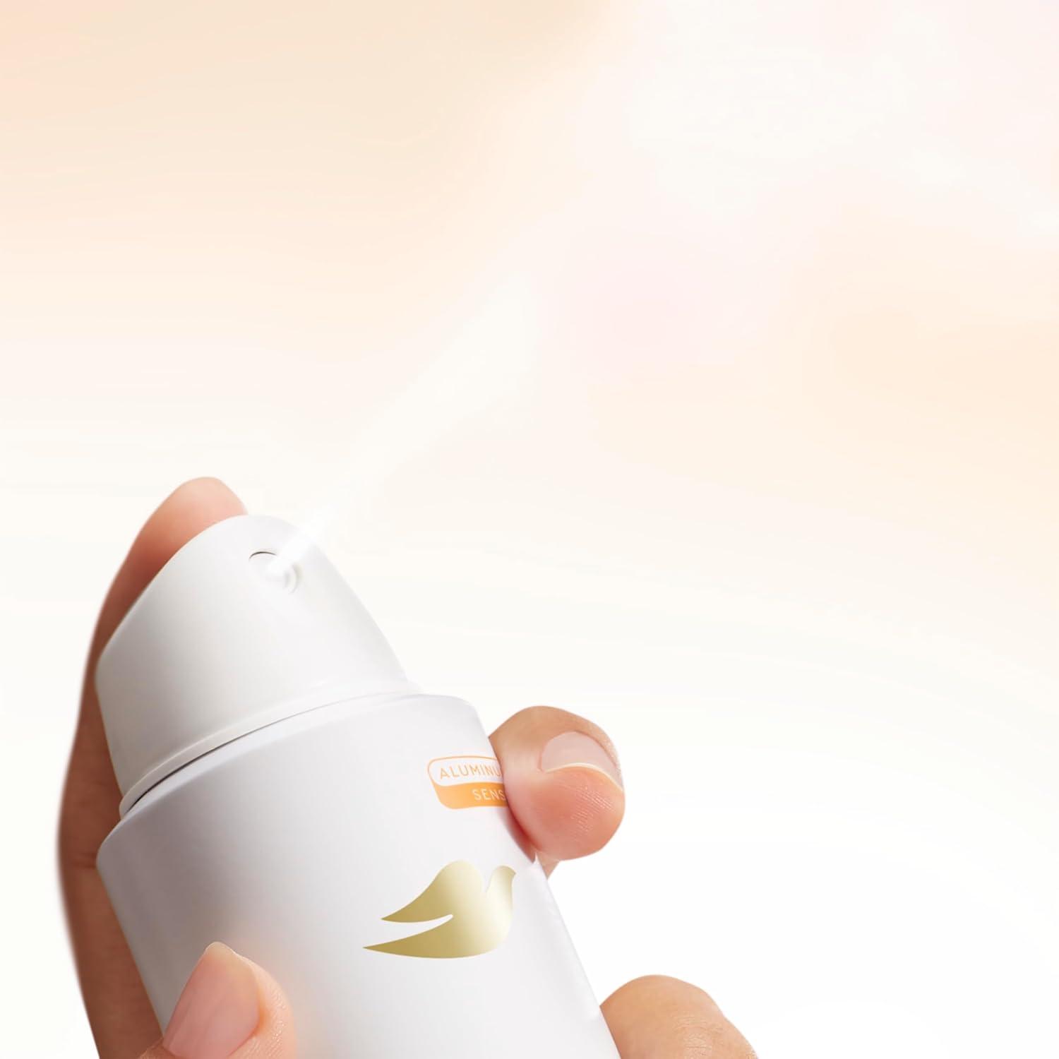 imageDove Whole Body Deodorant Cooling Spray Raspberry amp Rose Aluminum Free 4ozPeach White Tea