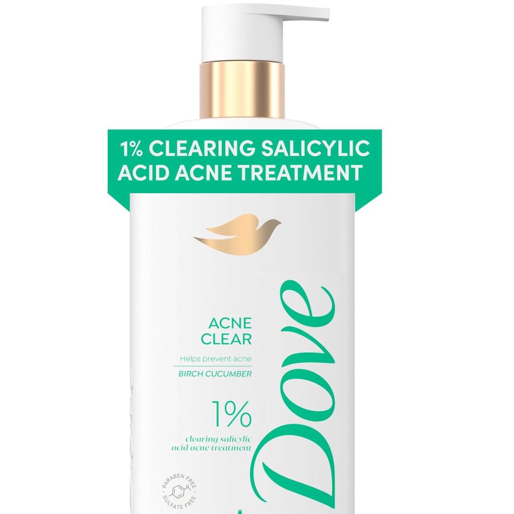 imageDove Serum Body Wash Acne Clear for troubled skin with Salicylic Acid 185 Fl Oz185 Fl Oz Pack of 1