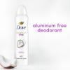 Dove Aluminum Free Deodorant Spray for Women 3 Count Coconut & Pink Jasmine 72 hour odor protection 4oz(Coconut & Pink Jasmine)