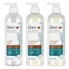 Dove Amplified Textures Shampoo, Conditioner, Leave-In Conditioner with Coconut Milk, Aloe, and Jojoba 3 Count for Coils, Curls and Waves and Moisture Amplifying Hair Care Blend 11.5 oz