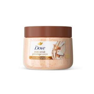 Dove Brown Sugar and Coconut Butter Body Scrub Exfoliates and Deeply Nourishes for Smooth, Radiant Skin 15 oz(Brown Sugar & Coconut Butter)
