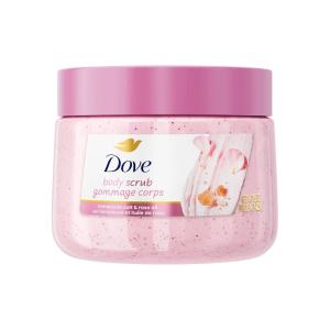 Dove Brown Sugar and Coconut Butter Body Scrub Exfoliates and Deeply Nourishes for Smooth, Radiant Skin 15 oz(Himalayan Salt & Rose Oil)