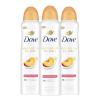 Dove Advanced Care Antiperspirant Deodorant Dry Spray Peach & Chamomile Tea 3ct underarm care boosts skin’s ceramide levels 72hour odor control &all-day sweat protection ProCeramide technology 3.8 oz