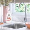Dove Advanced Care Hand Wash Peach & Rice Milk 4 Count for Washing Away Dirt & Germs While Nourishing Skin 10 Layers Deep, with Moisture Boost 5X Complex(12 Fl Oz (Pack of 8))