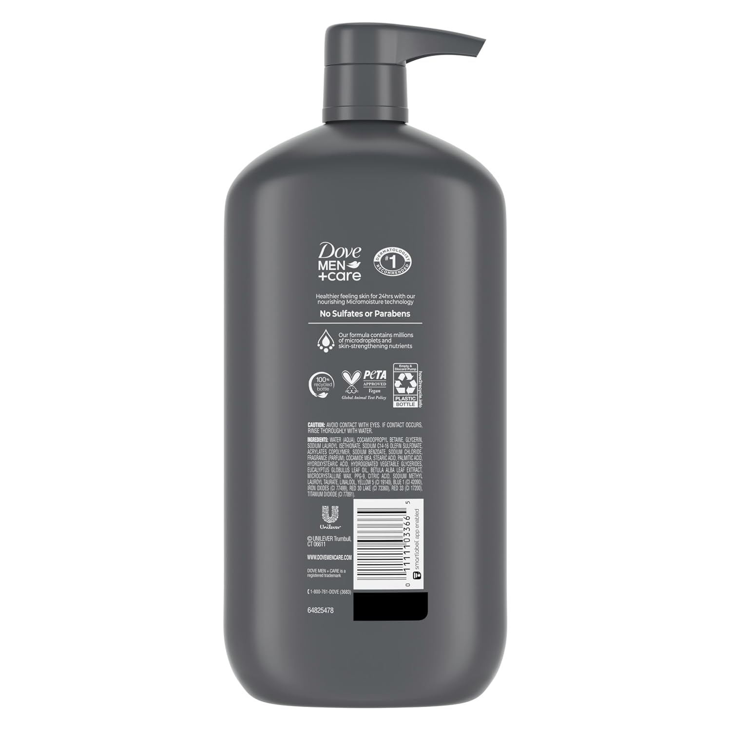 image:imageDOVE MEN Moisturizing Body Wash for Men Bourbon Vanilla Hazelnut 26ozBlue Eucalyptus Birch