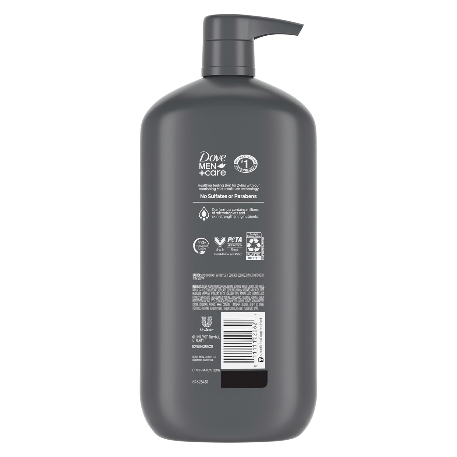 image:imageDOVE MEN Moisturizing Body Wash for Men Bourbon Vanilla Hazelnut 26ozCharcoal Clay