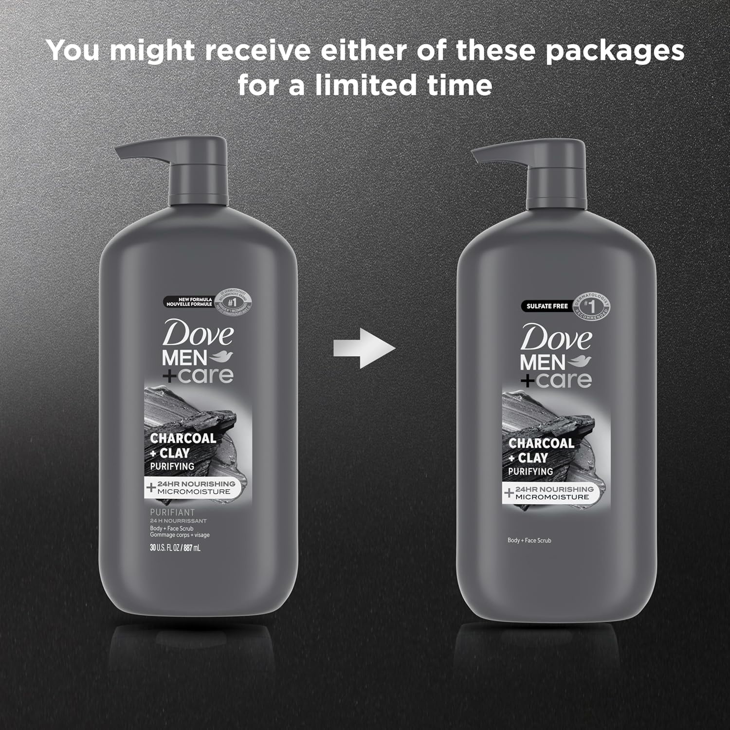 image:imageDOVE MEN Moisturizing Body Wash for Men Bourbon Vanilla Hazelnut 26ozCharcoal Clay