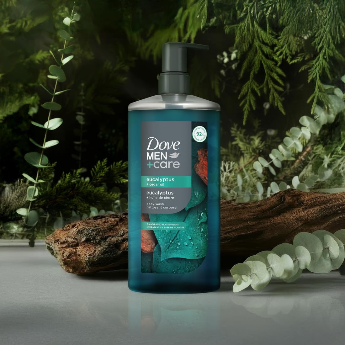 image:imageDOVE MEN Moisturizing Body Wash for Men Bourbon Vanilla Hazelnut 26ozEucalyptus Cedar
