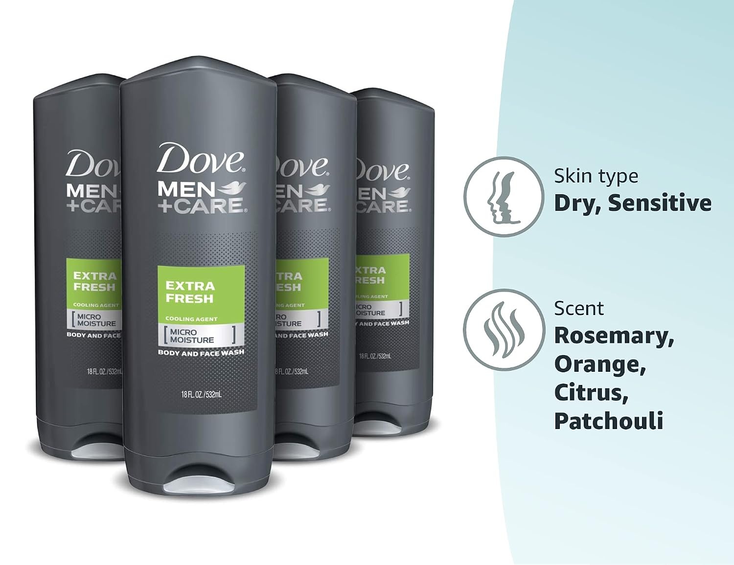 image:imageDOVE MEN Moisturizing Body Wash for Men Bourbon Vanilla Hazelnut 26ozFresh