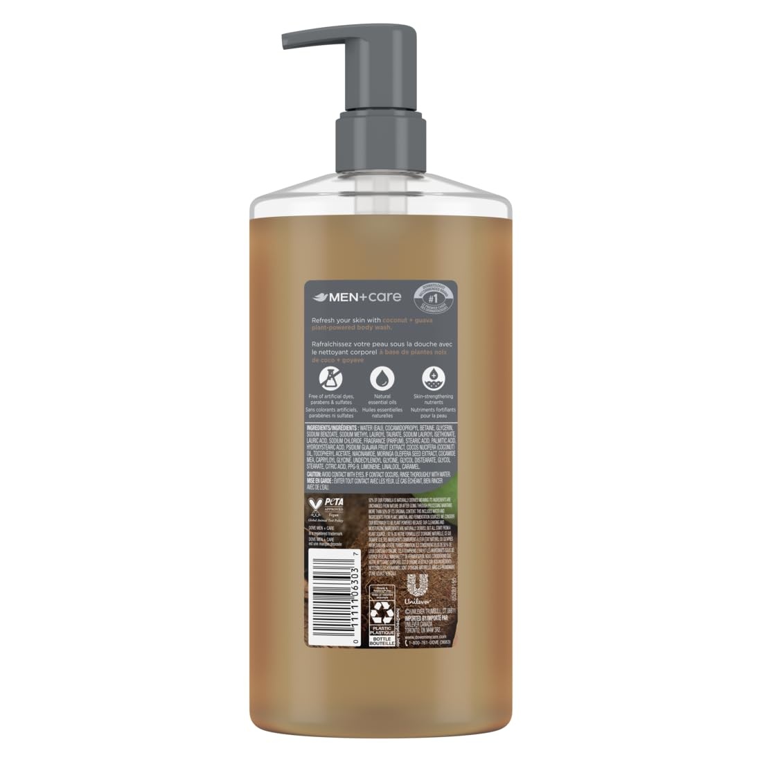 image:imageDOVE MEN Moisturizing Body Wash for Men Bourbon Vanilla Hazelnut 26ozGuava