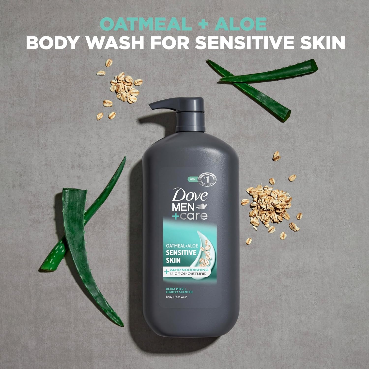 image:imageDOVE MEN Moisturizing Body Wash for Men Bourbon Vanilla Hazelnut 26ozOatmeal Aloe