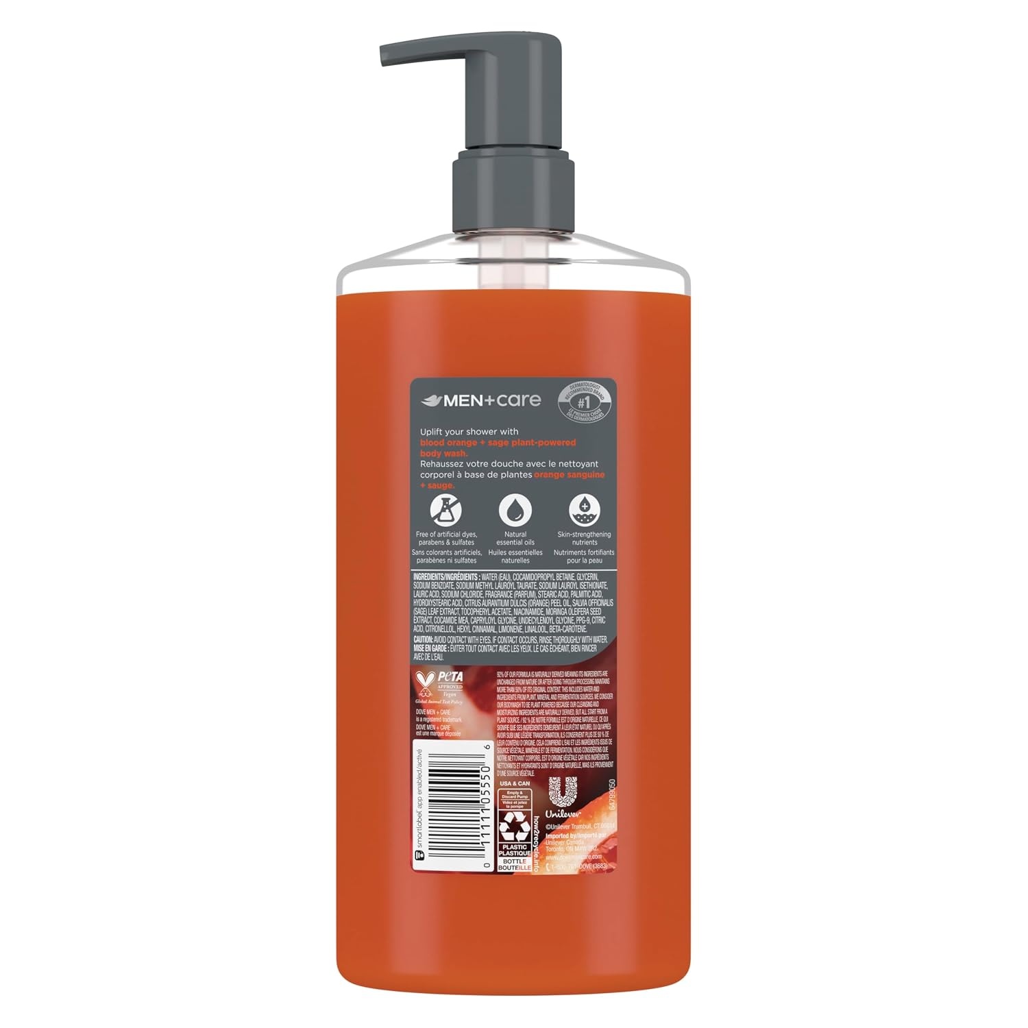 image:imageDOVE MEN Moisturizing Body Wash for Men Bourbon Vanilla Hazelnut 26ozOrange