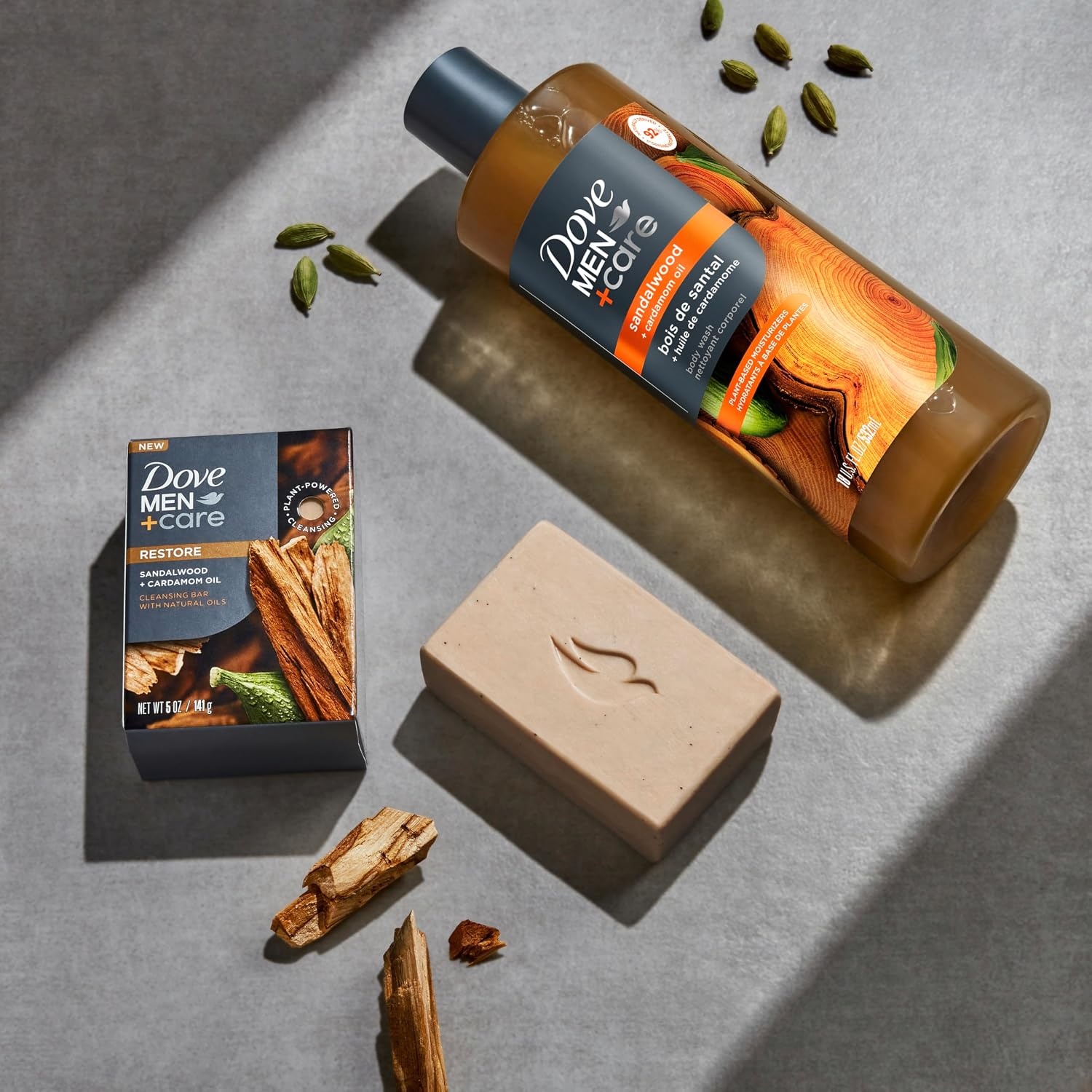 image:imageDOVE MEN Moisturizing Body Wash for Men Bourbon Vanilla Hazelnut 26ozSandalwood Cardamom