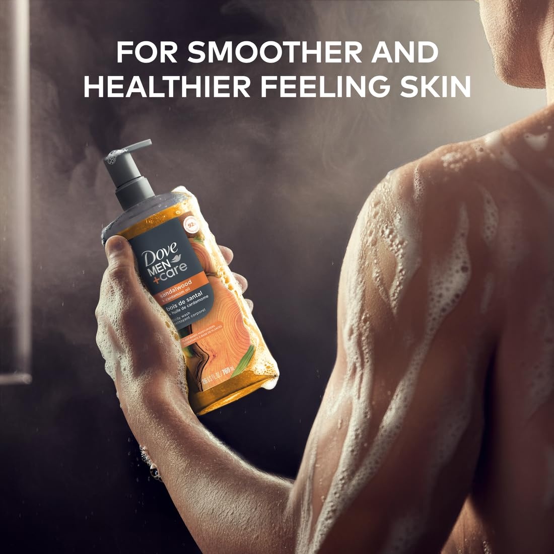 image:imageDOVE MEN Moisturizing Body Wash for Men Bourbon Vanilla Hazelnut 26ozSandalwood Cardamom