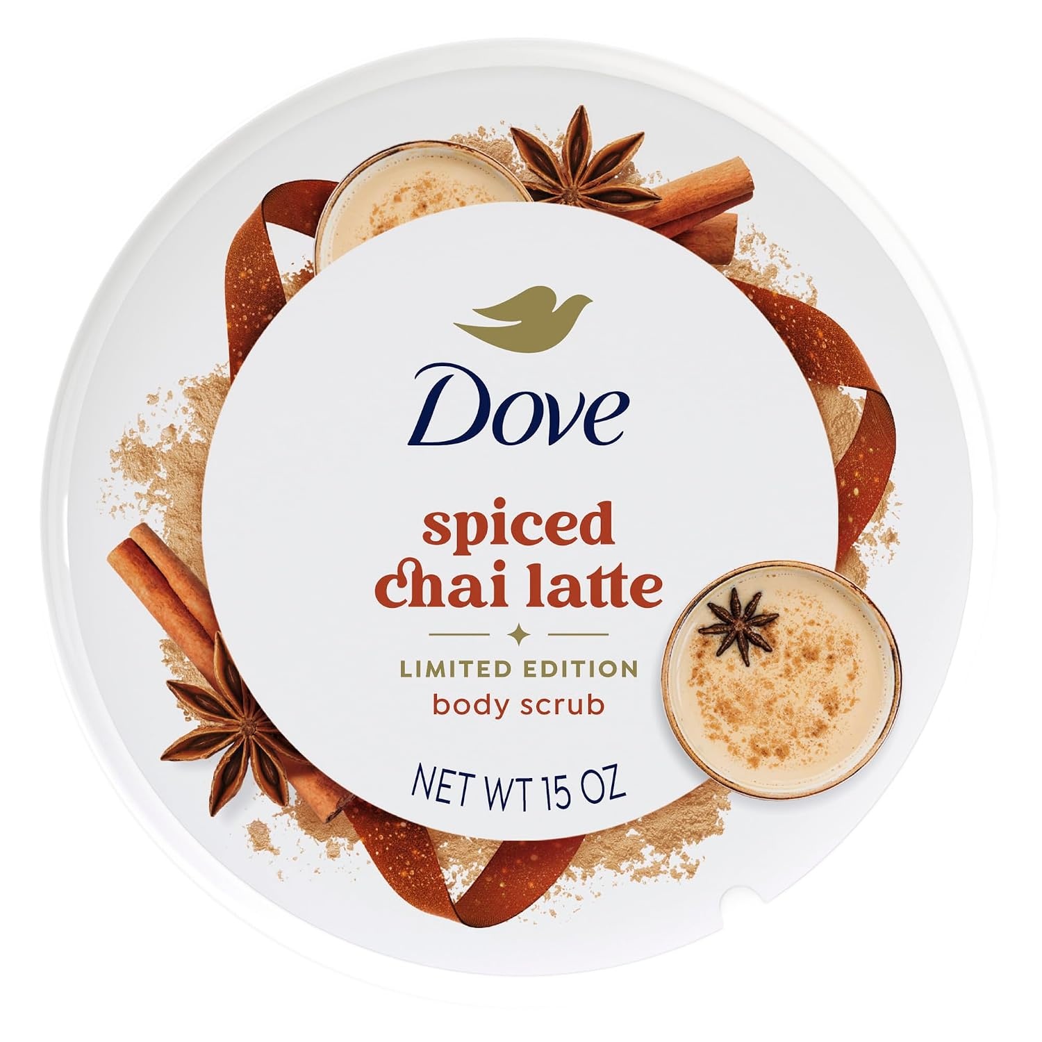 image:imageDove Limited Edition Holiday Treats Body Scrub Spicy Chia Latte 15 oz15 Ounce Pack of 2