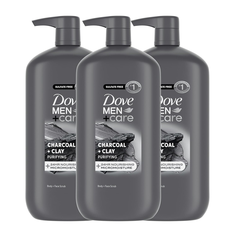 image:imageDOVE MEN Moisturizing Body Wash for Men Bourbon Vanilla Hazelnut 26ozCharcoal Clay