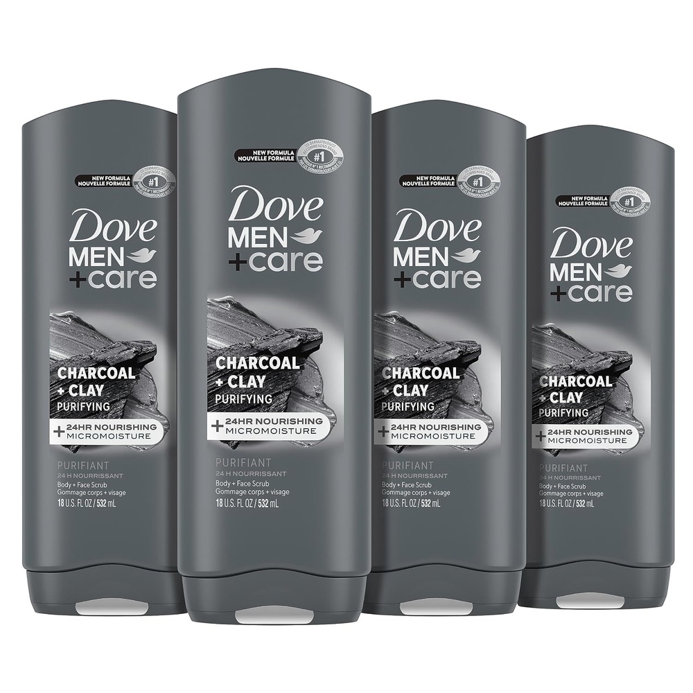 image:imageDOVE MEN Moisturizing Body Wash for Men Bourbon Vanilla Hazelnut 26ozCharcoal and Clay
