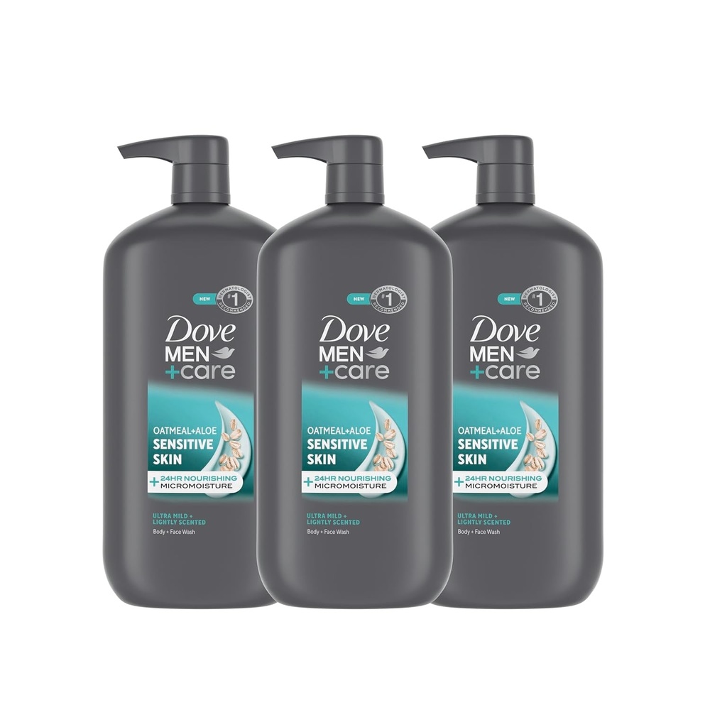 image:imageDOVE MEN Moisturizing Body Wash for Men Bourbon Vanilla Hazelnut 26ozOatmeal Aloe