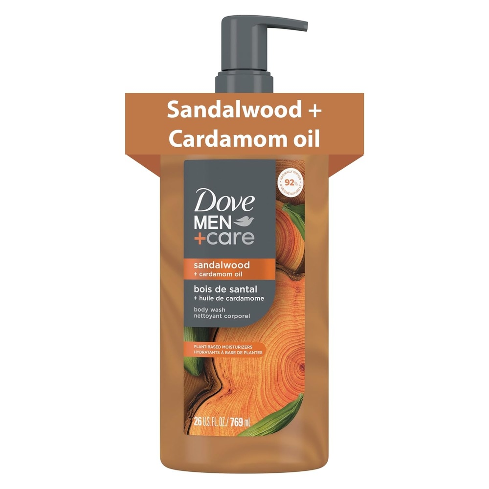 image:imageDOVE MEN Moisturizing Body Wash for Men Bourbon Vanilla Hazelnut 26ozSandalwood Cardamom