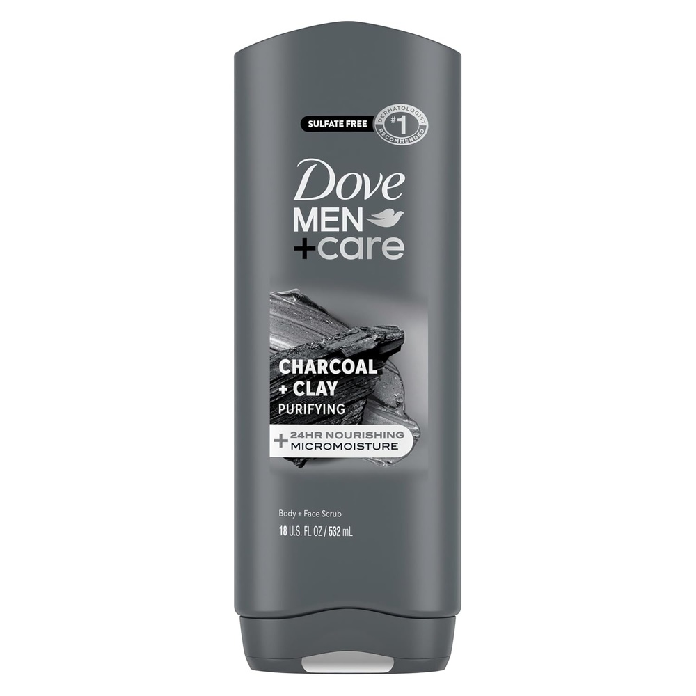 image:imageDOVE MEN Moisturizing Body Wash for Men Bourbon Vanilla Hazelnut 26ozcharcoal and clay