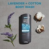 DOVE MEN Moisturizing Body Wash for Men, Bourbon Vanilla + Hazelnut, 26oz(Clean Comfort)