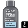 DOVE MEN Moisturizing Body Wash for Men, Bourbon Vanilla + Hazelnut, 26oz(Crisp and Fresh)