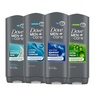 DOVE MEN Moisturizing Body Wash for Men, Bourbon Vanilla + Hazelnut, 26oz(Variety Mix)