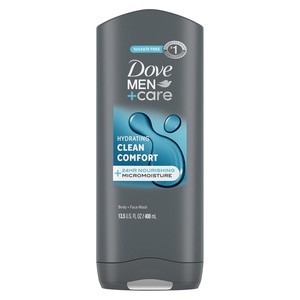 DOVE MEN Moisturizing Body Wash for Men, Bourbon Vanilla + Hazelnut, 26oz(Clean Comfort)