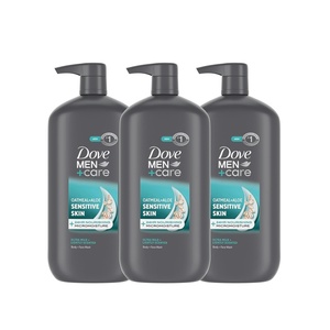 DOVE MEN Moisturizing Body Wash for Men, Bourbon Vanilla + Hazelnut, 26oz(Oatmeal + Aloe)