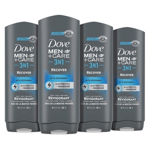DOVE MEN Moisturizing Body Wash for Men, Bourbon Vanilla + Hazelnut, 26oz(Peppermint)