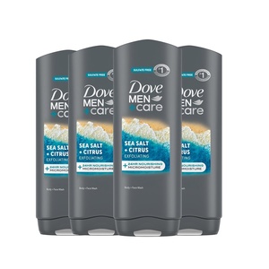 DOVE MEN Moisturizing Body Wash for Men, Bourbon Vanilla + Hazelnut, 26oz(Sea Salt + Citrus)