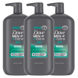 DOVE MEN Moisturizing Body Wash for Men, Bourbon Vanilla + Hazelnut, 26oz(Tea Tree)